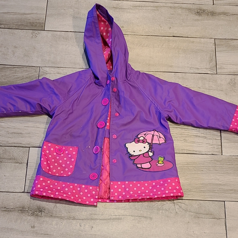 🍦 Girls hello kitty rain coat🪅